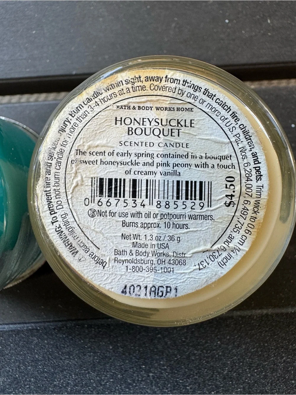 Bath & Body Works Mini Island Waters & Honeysuckle Bouquet 2014 Candle Duo - Picture 5 of 15